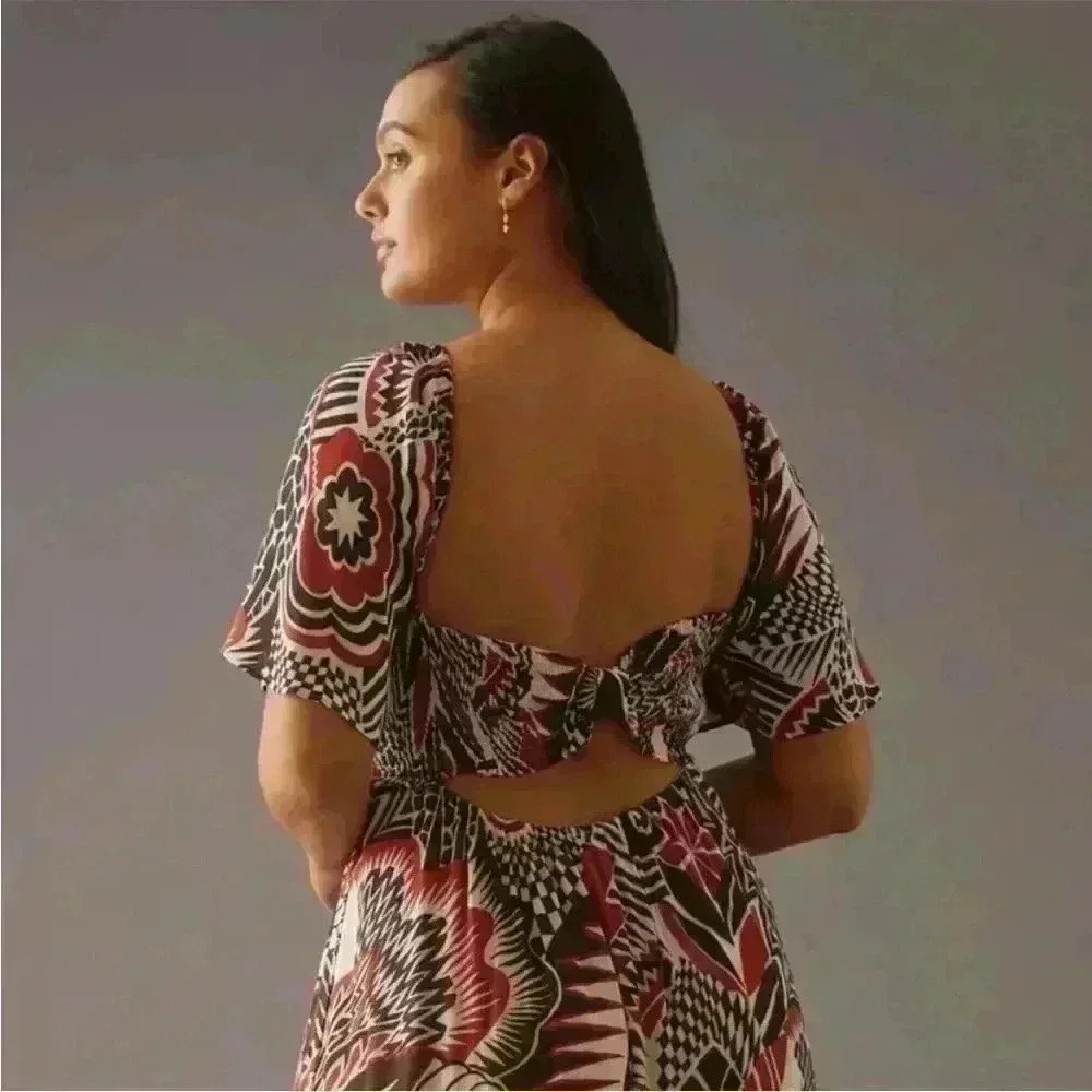 NWT Anthropologie Tiered Maxi Dress - Picture 3 of 6